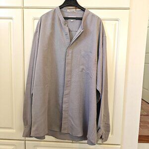 Alfani Men's Light Gray Button Down Shirt, Size XXL, New